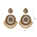 Indian Bell Alloy Bead Earrings