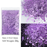 Korean Big Sequins, Nail Shimmering Crystals