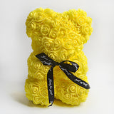 Valentine's Day Gift Rose Bear, Eternal Flower Rose Teddy Bear, PE Foam Toy for New Year's Eve