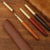 Retro Wooden Fountain Pen for Students & Office – Vintage Calligraphy Writing Gift for Practice and Daily Use