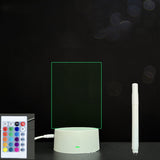 3D Acrylic Handwriting Message Board LED Light, Creative Note Lamp