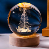 Luminous Starry Sky and Planets Moon - Crystal Ball Small Night Lamp, Projection Ambience Light, Creative Gift Ideas