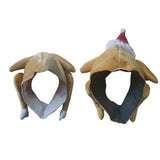 Plush Roasted Turkey Hat – Funny Thanksgiving Costume Party Headwear