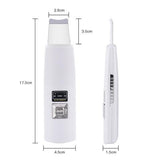 Ultrasonic Skin Scrubber Face Cleanser, Blackhead Acne Removal Facial Spa Vibration Massager, Ultrasound Peeling Clean Machine