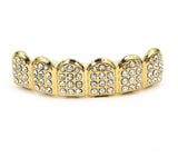 Iced Out Grillz, Fangs – Hip Hop Diamond Style Tooth Caps Braces Jewelry