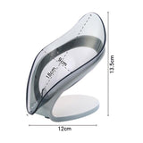 Bathroom Soap Holder Leaf Shape Soap Box Kitchen Dish Non-slip Drain Soap Storage Case Container