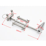 Stainless Steel Catheter, Anal Locking Chastity Device