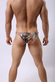 Breathable Milk Silk, Retro Print Briefs
