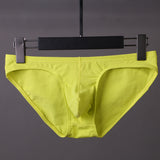 Men’s Low Waist Cotton Briefs with U Pouch – Soft Stretch Triangle Underwear for Daily Comfort (Pack of 2)