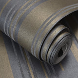 Black and White Vertical Stripe Non-woven Background Wall