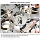 Dog Wheelchair - Fully Adjustable, Small Dogs' Mechanism