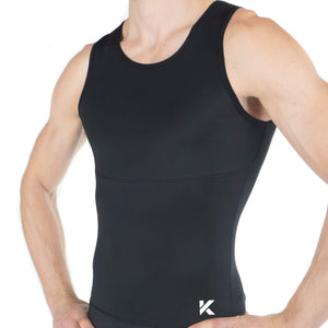 Kewlioo Men's Slim Tank Vest, Black