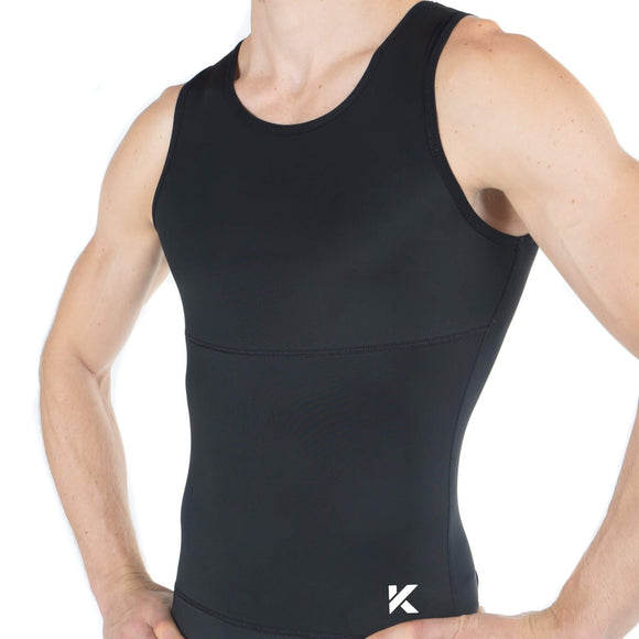 Kewlioo Men's Slim Tank Vest, Black