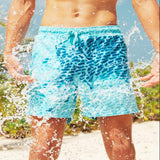 Thermochromic Color-changing Beach Shorts – Kids & Adults Summer Swimwear