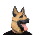 Animated Cartoon Unisex Horror Dance, Adults Cosplay Latex Mask, Animal Police Dog Caps
