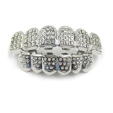 Iced Out Grillz, Fangs – Hip Hop Diamond Style Tooth Caps Braces Jewelry