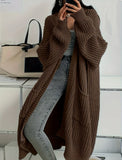 Style Icon, Loose Thick Knitted Coat for Women