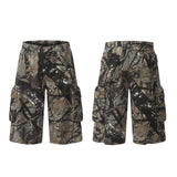 American-style Multi-pocket Denim Shorts