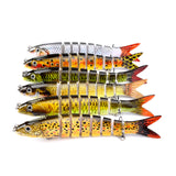 Pike Fishing Lures, Artificial Multi Jointed Sections, Hard Bait Trolling Pike Carp Fishing Tools