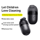 Mini Desktop Capsule Vacuum Cleaner for Table, Keyboard & Dust Cleaning