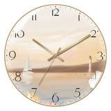 4K Curved High Transparent Glass, Creative Decorative Wall Clock