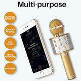 Wireless Microphone Portable Bluetooth Speaker Player, Mini Home KTV for Music Playing, Singing