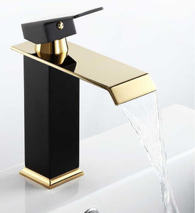 Black Gold Basin, Wrench Type Platinum Faucet