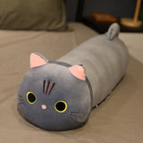 Large Size Cartoon Cat Plush Toys, Stuffed Cloth Doll, Long Animal Pillow Cushion