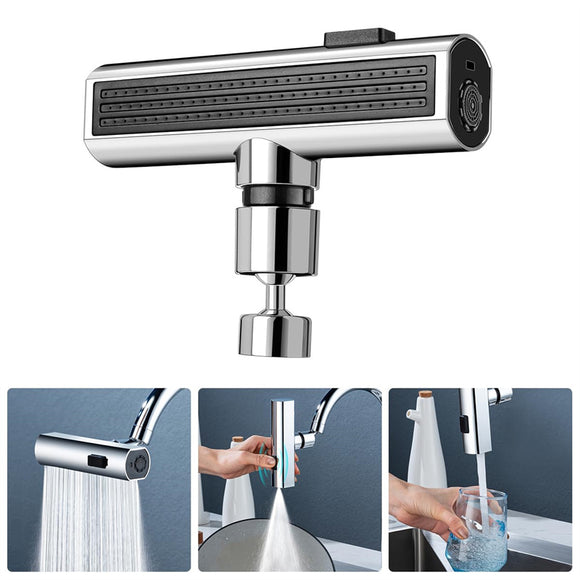 Kitchen Waterfall Outlet Splash Proof Universal Rotating Bubbler Multifunctional Water Nozzle Extension Faucets