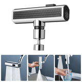 Kitchen Waterfall Outlet Splash Proof Universal Rotating Bubbler Multifunctional Water Nozzle Extension Faucets