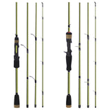 4 Short-section Carbon Portable Plug Fishing Rod