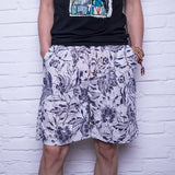 Linen Printed Five-minute Shorts