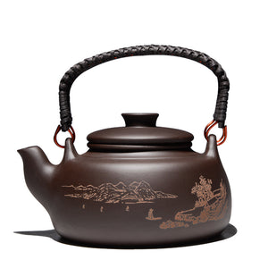 Filter Purple Clay Pot with Beam Pot