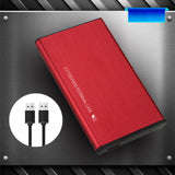 Portable USB 3.0 SSD HDD Enclosure 2.5-Inch Aluminum Hard Disk Case without Storage