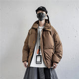 Down Cotton Stand Collar Padded Coat, Jacket for Men