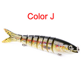 Pike Fishing Lures, Artificial Multi Jointed Sections, Hard Bait Trolling Pike Carp Fishing Tools