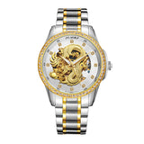 Golden Dragon Embossed Men's Watch