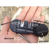 Multifunctional Outdoor Portable Tungsten Steel Knife Sharpener