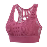 Women's Sports Bra, Breathable Mesh Fitness Top