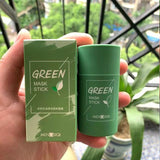 Face Blackhead Cream, Eggplant - Green Tea Cooling, Deep Cleansing Clay Mask