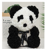 Valentine's Day Gift Rose Bear, Eternal Flower Rose Teddy Bear, PE Foam Toy for New Year's Eve