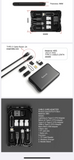 Multifunctional Travel Survival Card, All-in-One Data Cable
