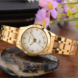 Luxury Brand Men and Women's Gold Dress Stainless Steel Watches
