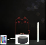 3D Acrylic Handwriting Message Board LED Light, Creative Note Lamp