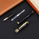 Luxury Alloy Fountain Pen for Business & Office – Elegant Calligraphy Writing Instrument for Students and Daily Use