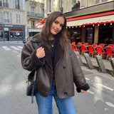 Autumn and Winter Loose Fur Warm Jacket Coat