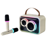 Bluetooth-compatible Speaker, Colorful RGB Portable Karaoke Wireless Stereo