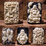 Horns Inlaid with Ox, Symbolic Bone Carving Art