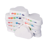 Rainbow Cloud Salt Essential Oil Bathing Ball, Bubble Exfoliating Moisturizing Skin Care Props, Natural Bubble Bath Bombs Ball