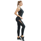 Mesh Stitching Yoga and Gym Bodysuit